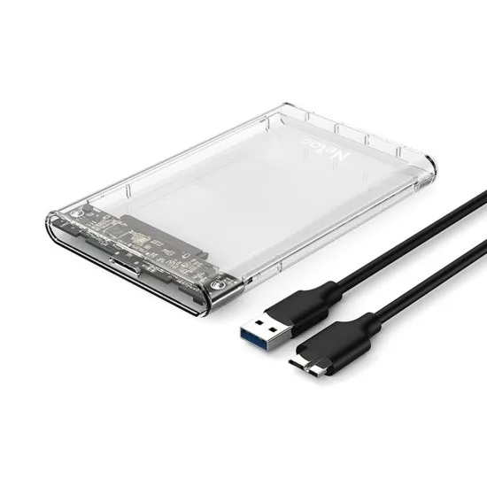 [NETAC WH11] Netac Enclosure 2.5" SATA to USB3.0 External HDD, Transparent