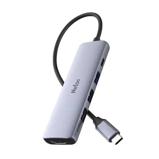 [NT08WF13-30GR] Netac USB-C MULTIFUNCTIONAL HUB 5 IN 1