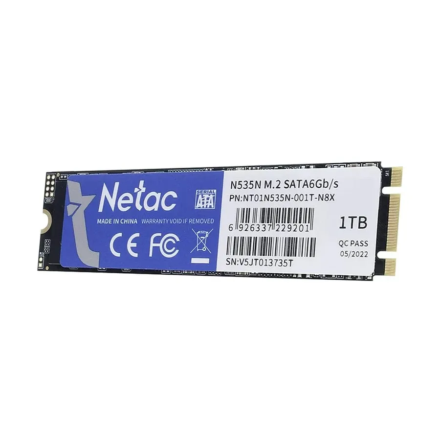 [NT01N535N-001T-N8X] Netac M.2 SATA 1TB 2280 3D NAND