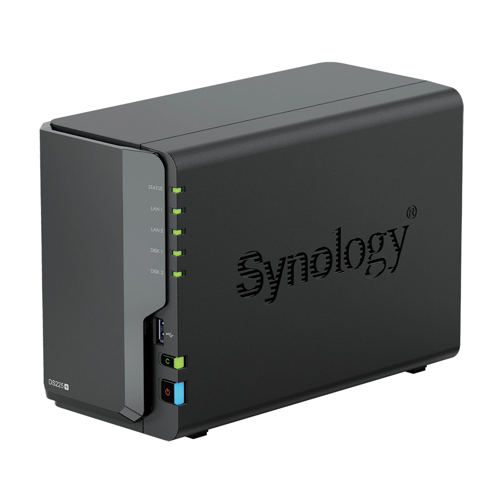 [DS225+] Synology NAS 2 bay J4125 4 Core, 2.7G, 2/6G, 1X 2.5G LAN, 1X 1G LAN2
